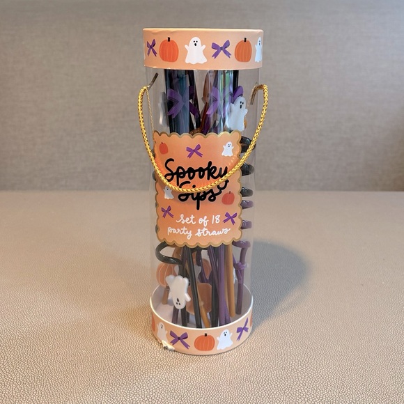 Other - Halloween Party Straws Set of 18 NWT